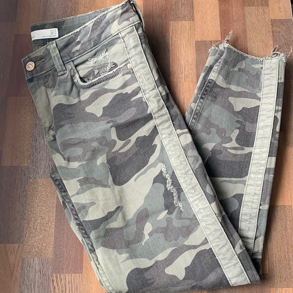 Zara Camo Jeans